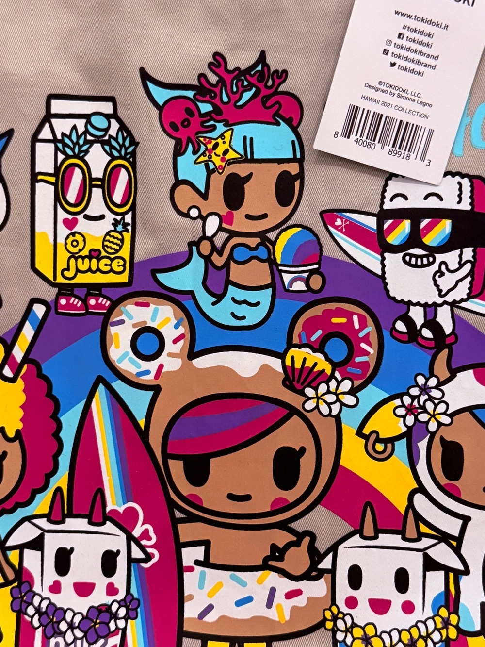🌺 Tokidoki Hawaii 2021 Collection Canvas Tote — NWT!